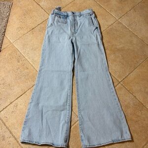 Levi's rib cage bell Light Blue Flare Jeans Sz 25 euc